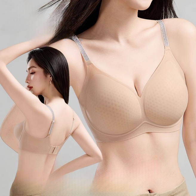 勿忘我內衣 超薄透氣果凍膠內衣 性感細閃肩帶無鋼圈