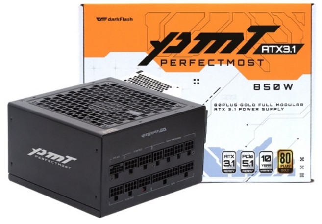DARKFLASH DARKFLASH 퍼펙트모스트 850W 80PLUS골드 풀모듈러 ATX3.1 블랙, 선택하세요