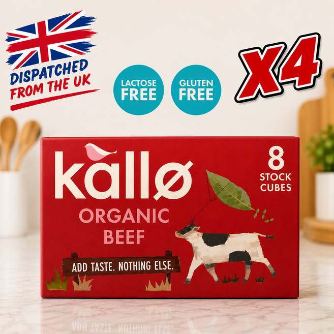 영국발송 8개입 4팩 칼로 깔로 유기농 비프 스톡 큐브 Kallo Beef Stock