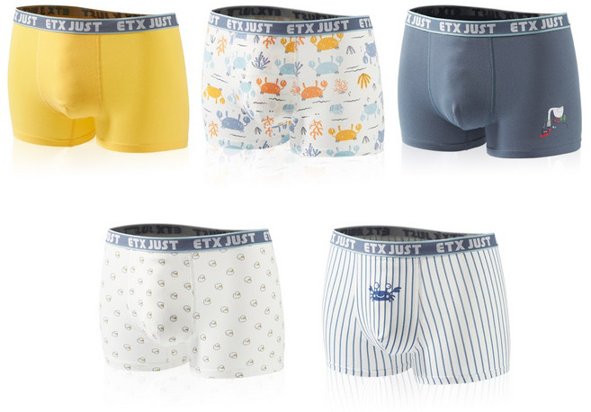 스콕스 남아 주니어 드로즈 사각 팬티 5종 1세트