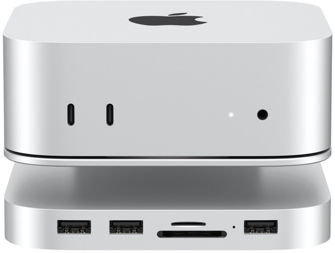 위즈플랫 M470 PRO 맥미니 M4/M4 PRO 지원 7-in-1 도킹스테이션 USB허브 M.2 SSD 외장케이스 HDMI 4K@60Hz, 1개