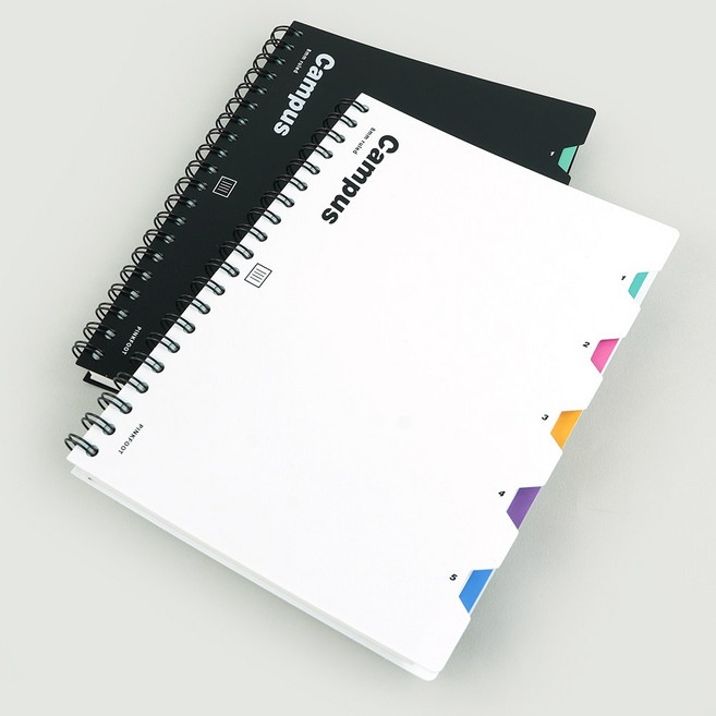 캠퍼스 PP 인덱스노트, 1개, 1종 블랙