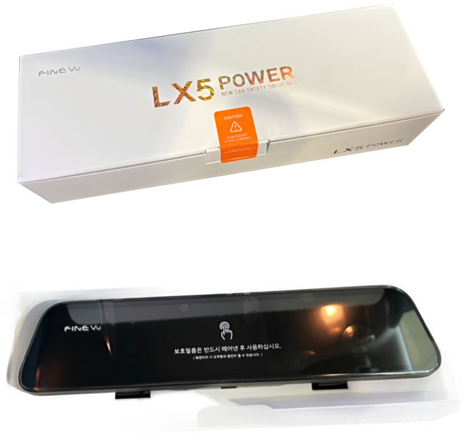 파인뷰 룸미러형블랙박스 신모델 LX5 POWER(파워) 후방카메라 실내형 FHD-FHD, 파인뷰 LX5 파워(전용 128G) 실내형/자가장착