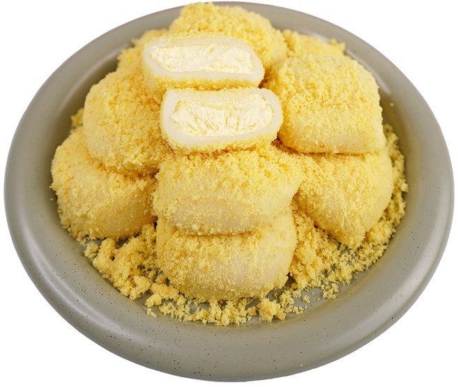 청년떡방 쫀득한 카스테라 생크림 찹쌀떡 인절미, 1개, 500g