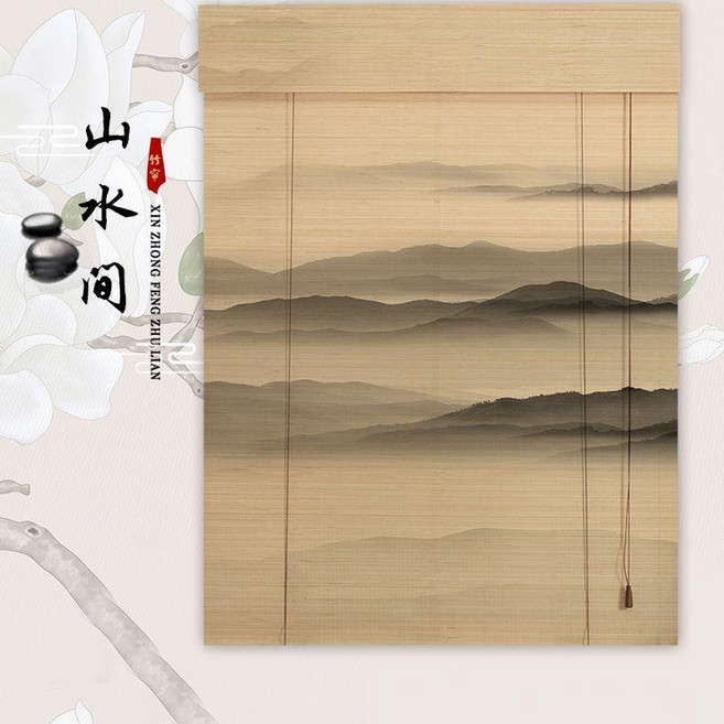 MGT 美格特 竹簾捲簾窗簾, 山水間,產品聯繫客服提供尺寸