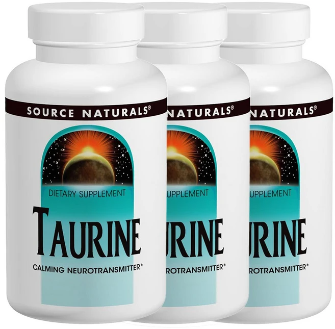 소스내츄럴스 타우린 1000mg 캡슐, 120정, 3개 - 쿠팡