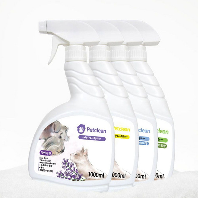 반려견 애견 강아지소변 펫크린 1000ml YS700, 베이비파우더향, 1개, 베이비파우더향