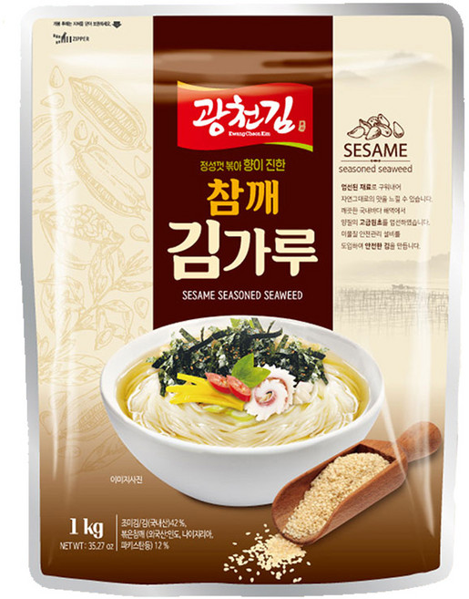 광천김 대용량 업소용 참깨 김가루 1kg, 1개