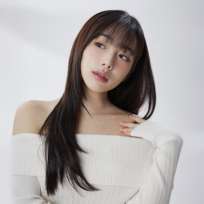 클립스 프리미엄 반가발 아이비 인모 퀄리티 실제 머릿결, 피칸, 1개