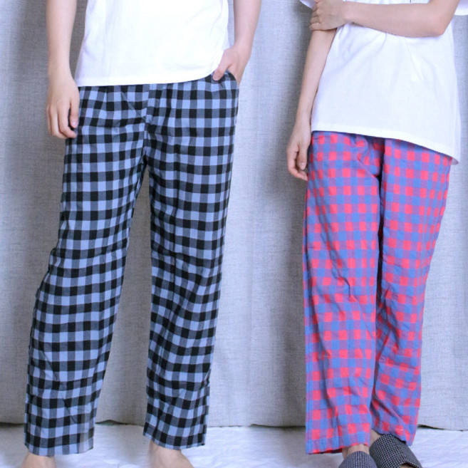 하이앤로우 국내제작 남성 여성 커플 홈웨어 9부 잠옷바지 10종(남녀개별구매)