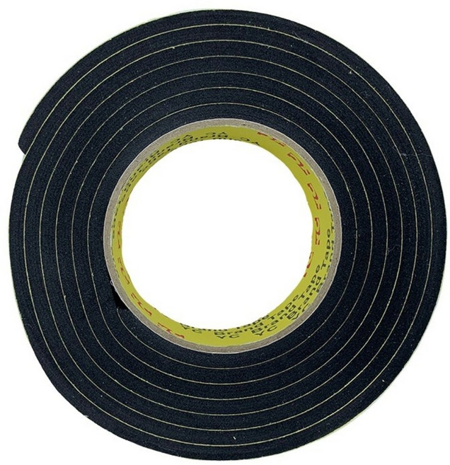 EVA 단면 흑색 스펀지테이프 폭10mmx두께5mm길이2M, 1개