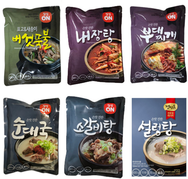 초원식품 정성온 7.뚝불고기410g 냉동 국 찌개 탕 식당, 1개, 410g