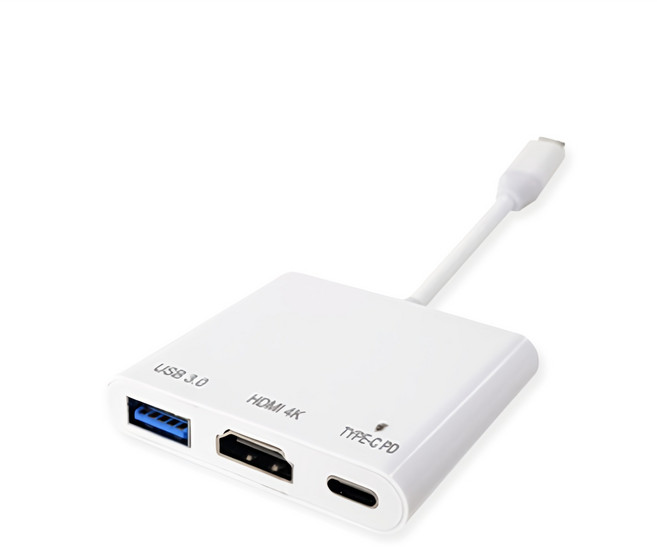 뉴비아 3포트 멀티허브 4k 삼성덱스 미러링 c타입 pd충전 C-HCU, 화이트, 1개