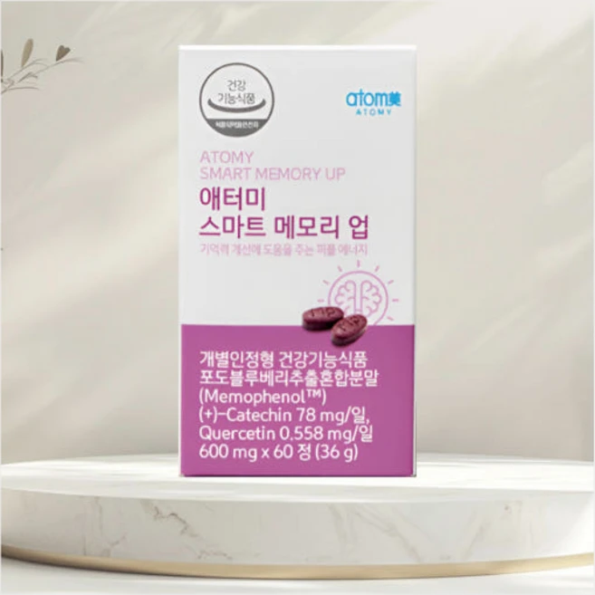 애터미 스마트 메모리업 기억력 개선에 도움, 60정, 1개 - 쿠팡