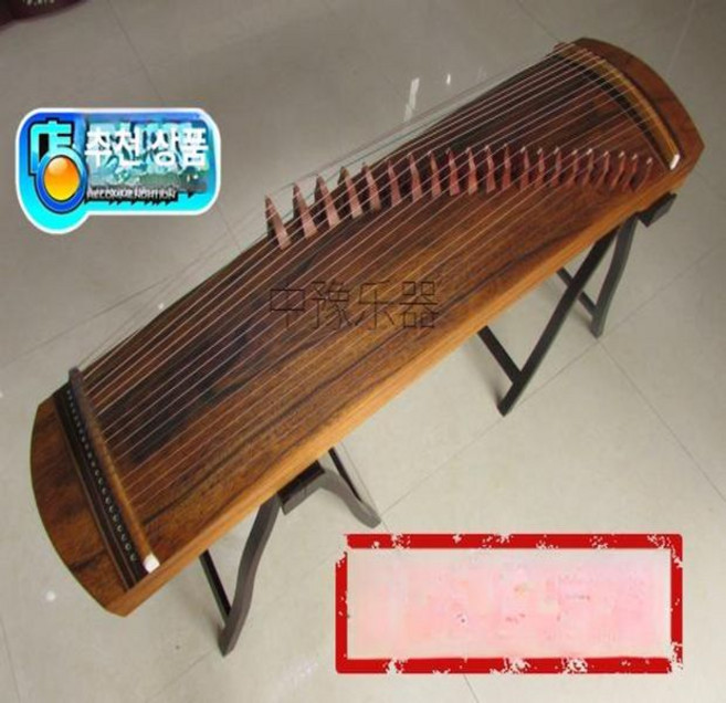 전통악기 교육 미니가야금 배우기 오동나무 국악 패키지, 1개, 125cm 약간 결함 순수 오동나무 무광