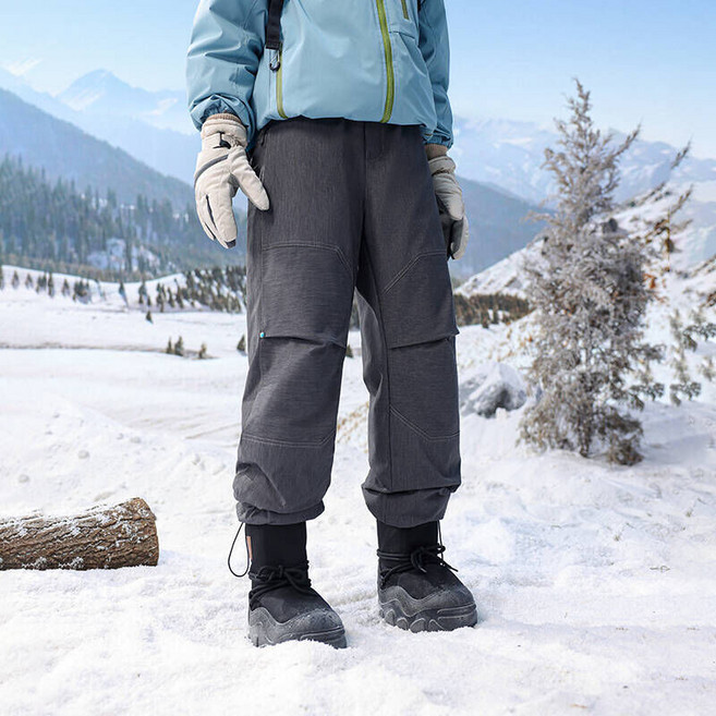 滑雪褲男款工裝褲 柔軟透氣 90白鴨絨羽絨褲 冬季保暖運動長褲 大尺碼休閒登山褲 加厚防風防水防寒褲