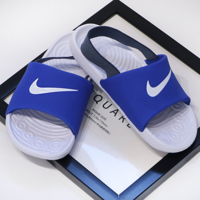 나이키 아동 슬리퍼 카와 슬라이드 뒤꿈치 밴드로 가볍고 편한 데일리 어린이 샌들