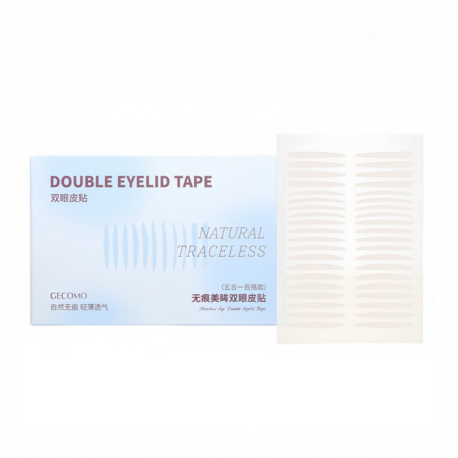 GECOMO 5-8개 종류 혼합 세트 / 초슬림 방수 방한 단면 자연스러운 쌍꺼풀 테이프 240매, 블루 박스2156-2, 1개