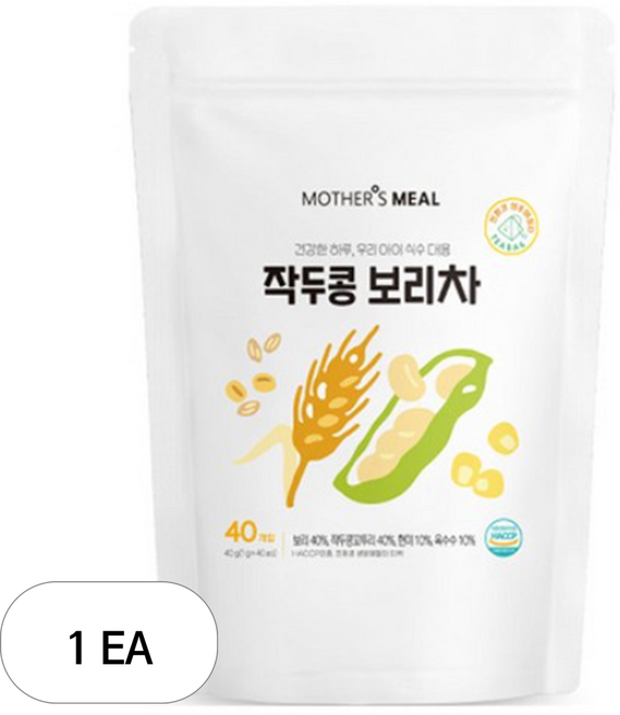 마더스밀 아기 작두콩 보리차, 1g, 1개, 40개입
