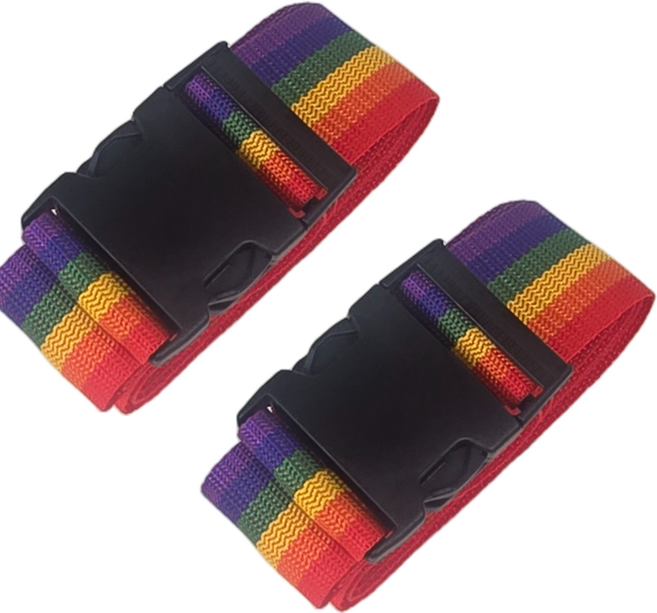 샤공방 넓은 50mm 다용도 매트리스 토퍼 보관 고정 버클 스트랩 2P, 무지개, 2개