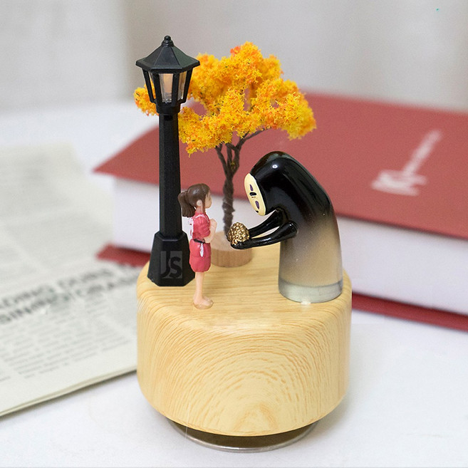 씨플 이웃집 토토로 센과 치히로 가오나시 피규어 선물용 뮤직박스 나무 오르골, 1.센과 치히로의 행방불명