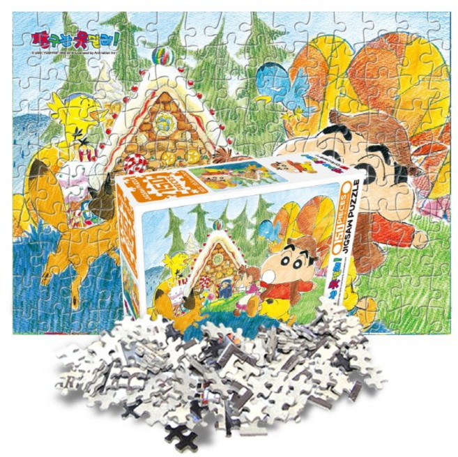 짱구는 못말려 150조각 직소 퍼즐 캐릭터 애니메이션 어린이 장난감, 1개, 과자로 만든 집, 150피스