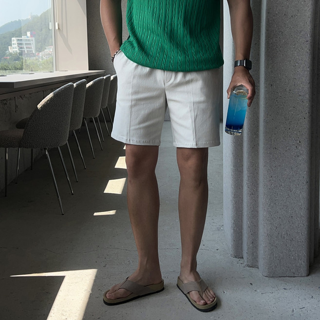 치트키 워브 스탠다드 코튼 스판 카고 반바지
