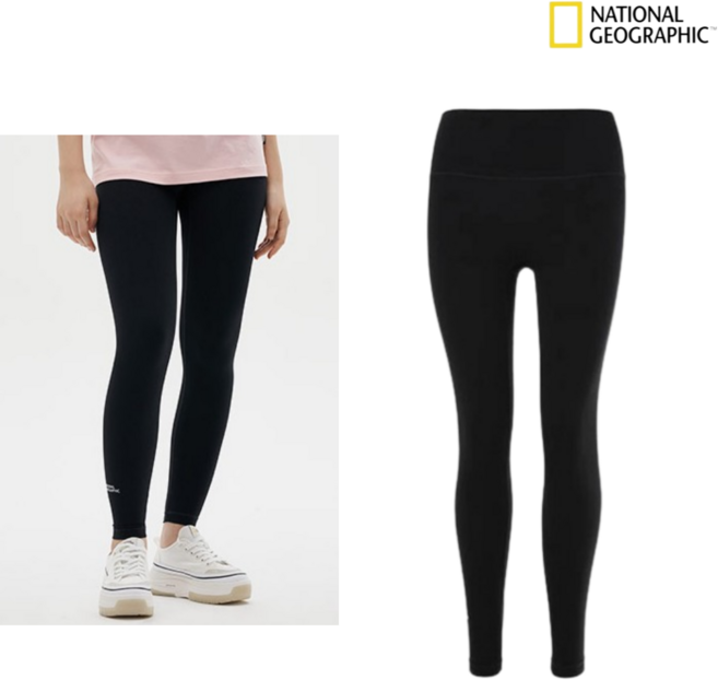 국내A/S가능 내셔널지오그래픽 레깅스 여성용 9부 필라테스 스포츠 헬스 하의