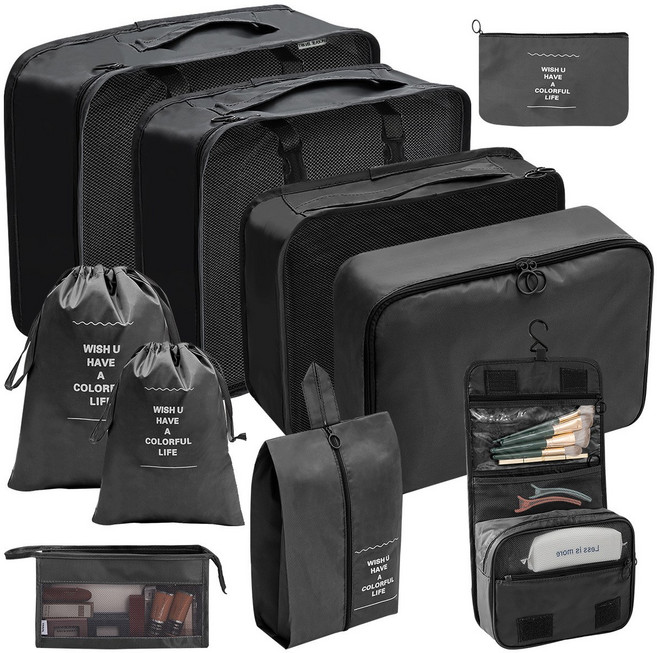 아린드 여행용 캐리어 정리 파우치 10종 세트