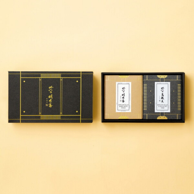 [맛의명태자] 시그니처 명란 혼합세트 D호 (명란젓 200g 오징어젓 200g), 1개