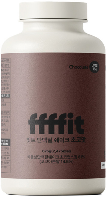핏트 단백질 쉐이크 대용량 파우더 15회분 (초코맛), 1개, 675g