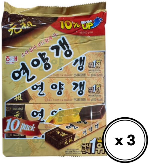 해태 원조 연양갱, 550g, 3개