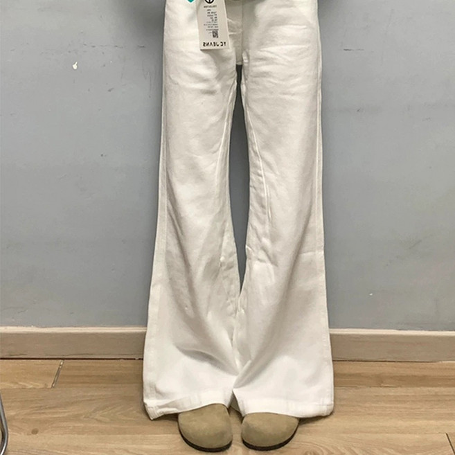 투니스 여성 하이웨이스트 루즈핏 와이드 데님 긴바지