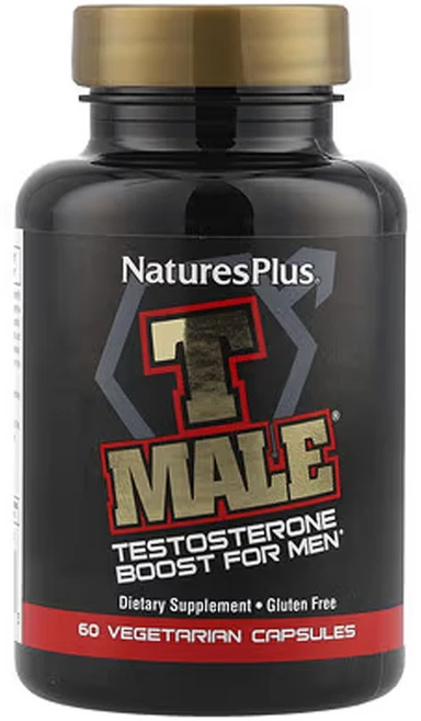 네이처스플러스 NaturesPlus T Male 남성용 테스토스테론 부스트 베지 캡슐 60정 NAP-04871, NaturesPlus, T Male, 남성용 테스토스테, 1개 - 쿠팡