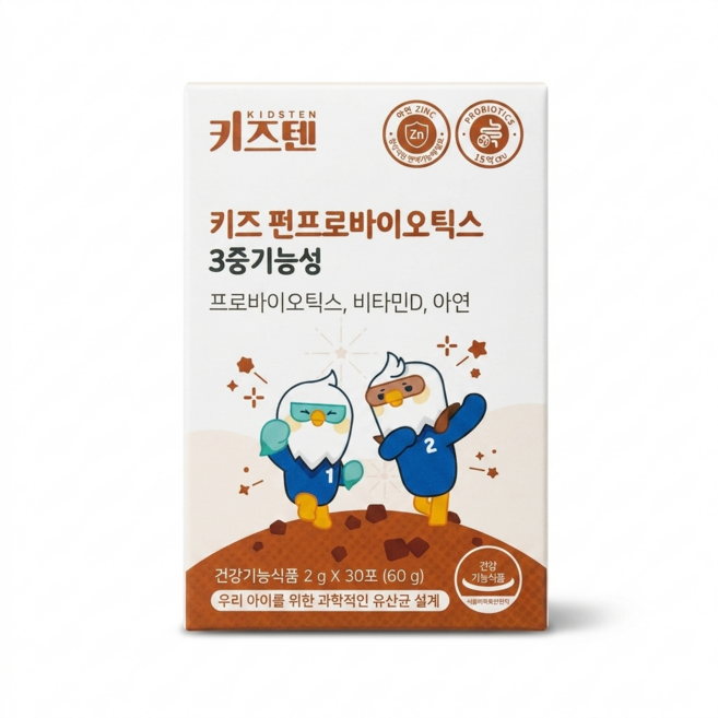 키즈텐 펀프로바이오틱스 3중 기능성 키즈 유산균 30p, 60g, 1개