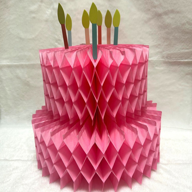 종이케익 핑크 케이크 만들기, 1개, 분홍