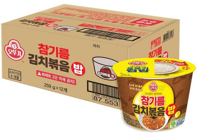 오뚜기 참기름김치볶음밥 12개입 259g 1세트 1세트, 5세트