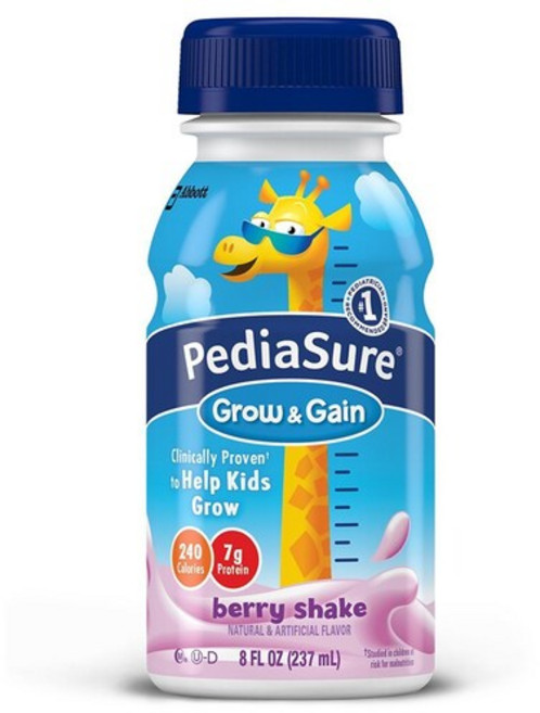 Abbott 애보트 페디아슈어 그로우 앤 게인 영양 쉐이크 베리 237ml x 6팩 Grow Gain, 6세트