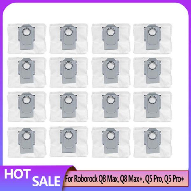 JS Roborock 액세서리 메인 사이드 브러시 헤파 필터 먼지 봉투 교체 부품 Q5 Pro + Max, 11 16pcs, 없음