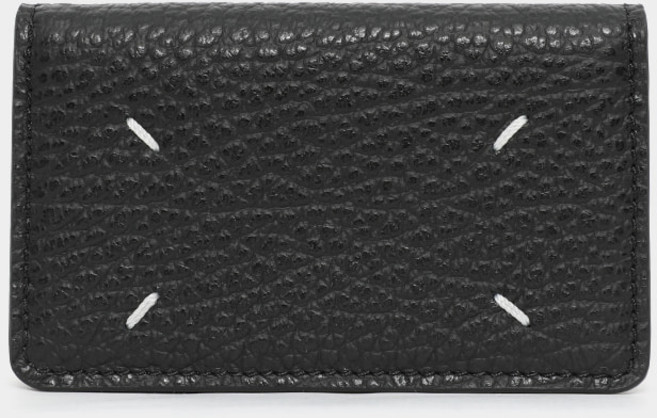 마르지엘라 26SS 스티치 넘버링 그레인레더 폴드 여성 카드지갑 SA3VX0008 P4455 T8013