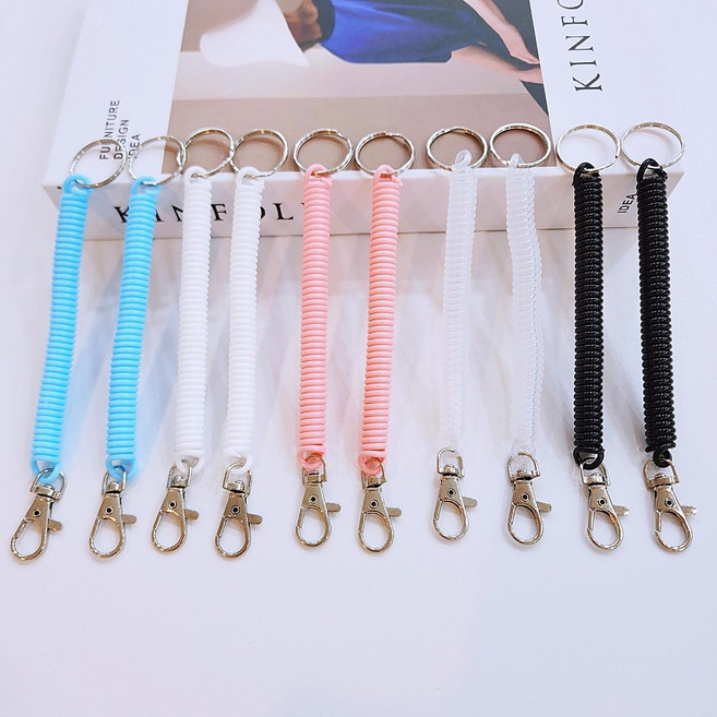 (10p) 17.5cm 카라비너 스프링 10개세트 낚시 등산 소매치기 다용도 안전고리, 혼합, 1세트