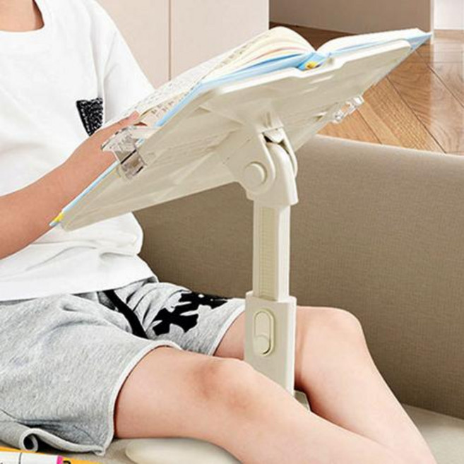 유일아트유일아트 높이 각도조절 다용도 독서대 북스탠드 책 노트북 태블릿 받침대, 화이트