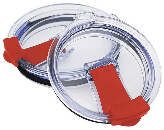 스타벅스호환 스탠리호환 교체용 뚜껑 투명 자석 푸시형 20온스 591ml 30온스, 레드 20온스, 1개