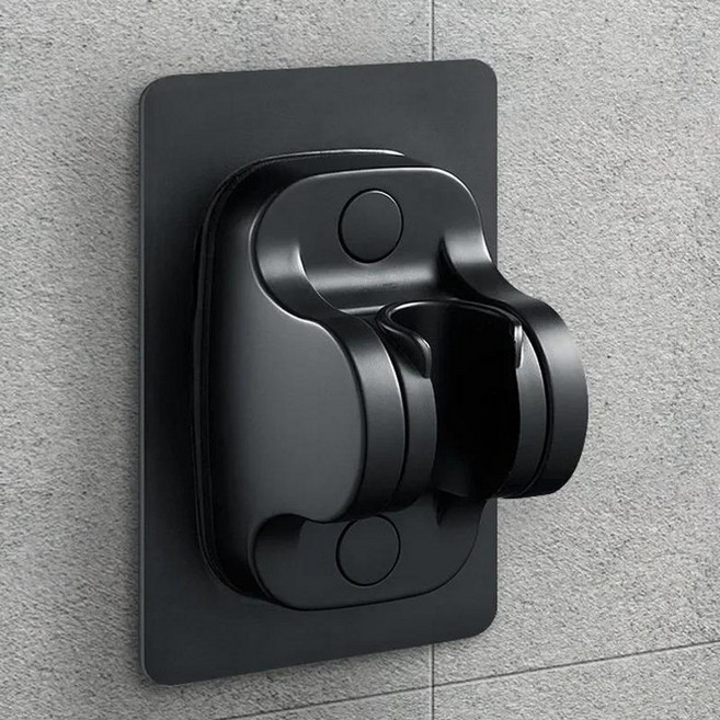 5금형 고압 샤워 헤드 손잡이 Rainfal 물 절약 욕실 홈 혁신적인 액세서리, 1개, 01 black hook