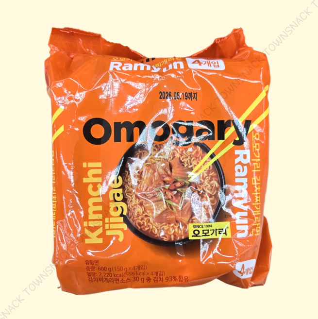오모가리 김치찌개 라면 600g, 12개