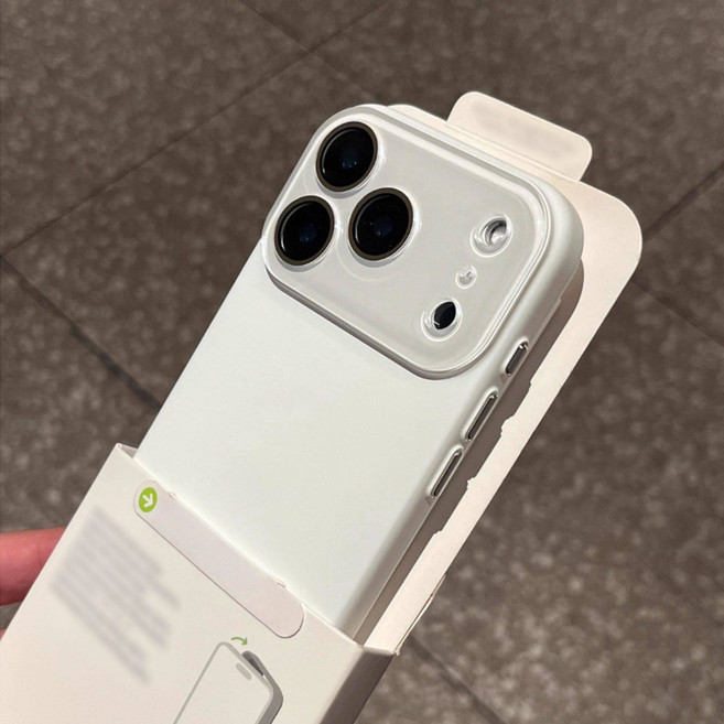 크레용샵 실버버튼 렌즈커버 강화유리 아이폰케이스