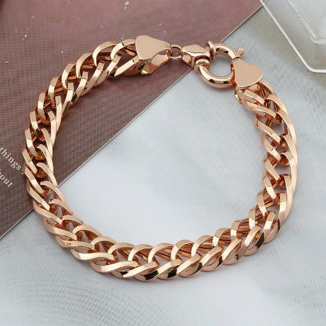 골드몬 14k / 18k 파메르 할로우 체인 팔찌 (남여공용)