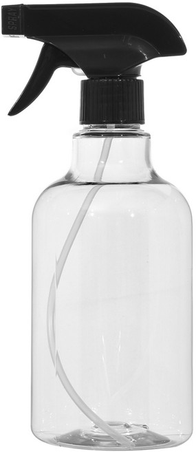 28파이 건스프레이 500ml 분무기 공병 (2가지분사방식), 28파이 건스프레이 500ml 투명 검정캡, 1개