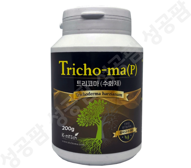 성공팜 트리코마 미생물 비료 뿌리발근제 탄저병 역병 시들음병, 200g, 1개