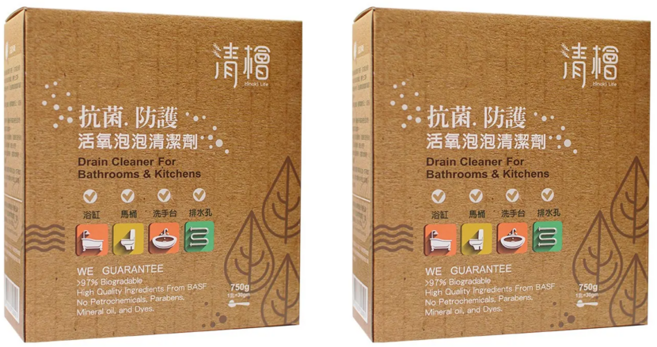 清檜Hinoki Life 抗菌防護活氧泡泡清潔劑 750g 水管疏通 排水孔清潔 水槽疏通 排水孔疏通 水管泡泡清潔 清水管 通水管, 2個